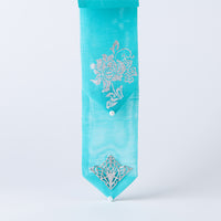 GLEAF jade green peony hairpin with silver leaf detail – handmade Korean traditional accessory
