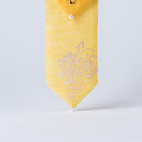 Elegant 100% silk Korean hair bow with silver peony design – artisan-made by GLEAF
