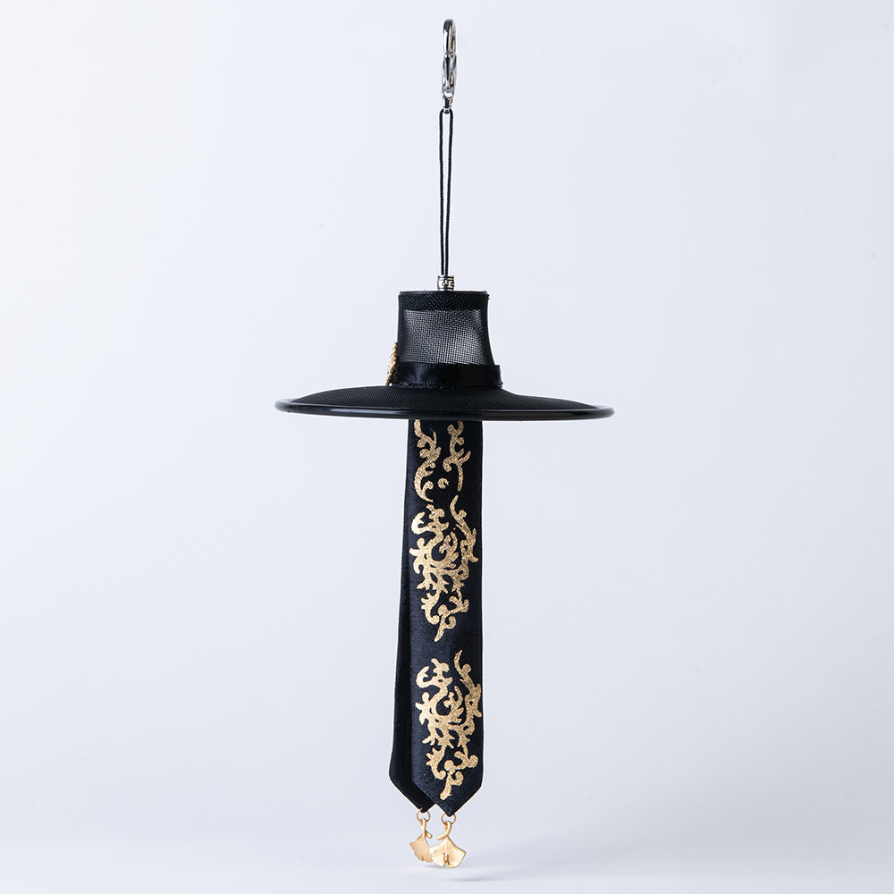 Korean Artisan Keychain – Gold-Leaf Stamped Gat Ornament – GLEAF