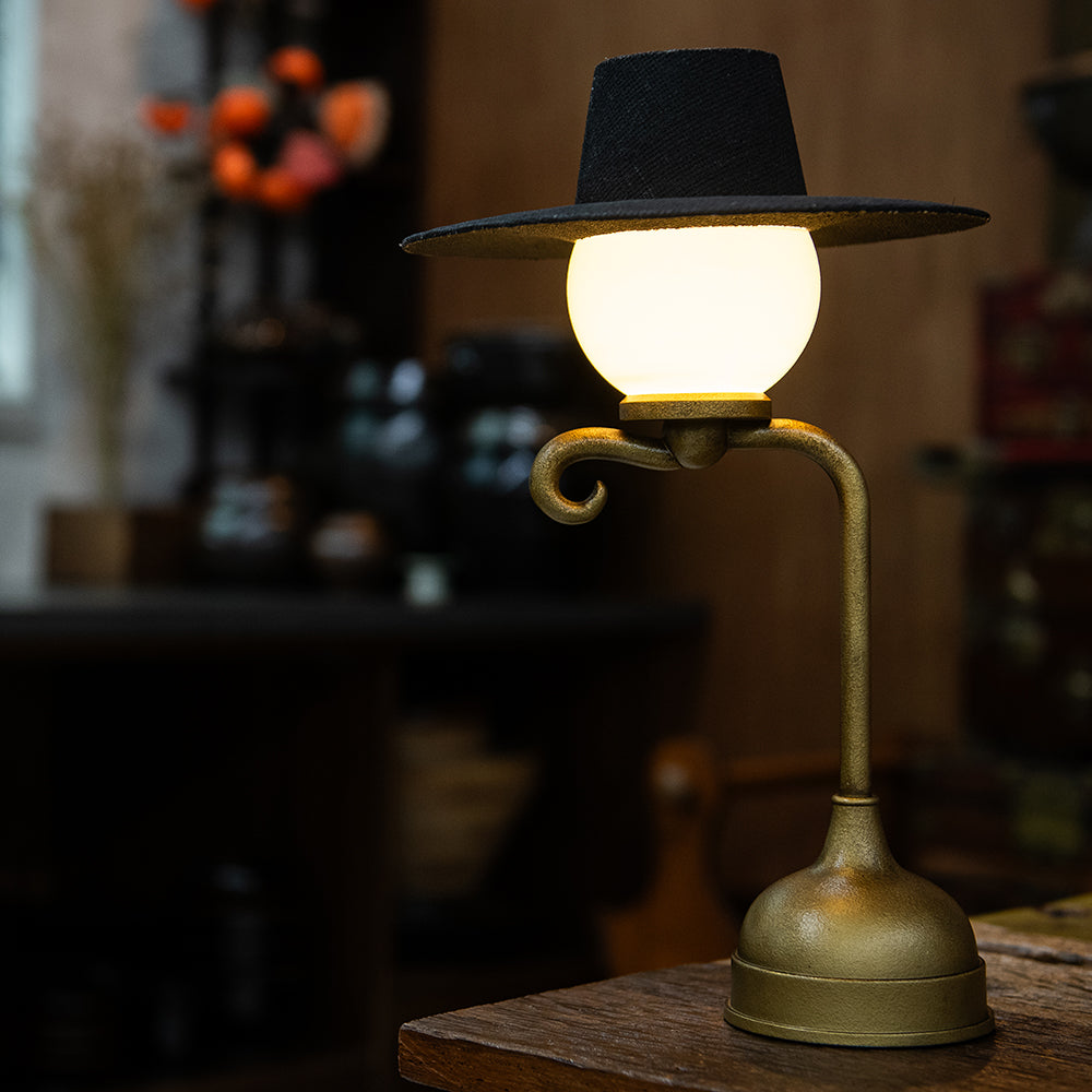 Handcrafted Korean Table Lamp Inspired by Traditional Gat Hat – GLEAF