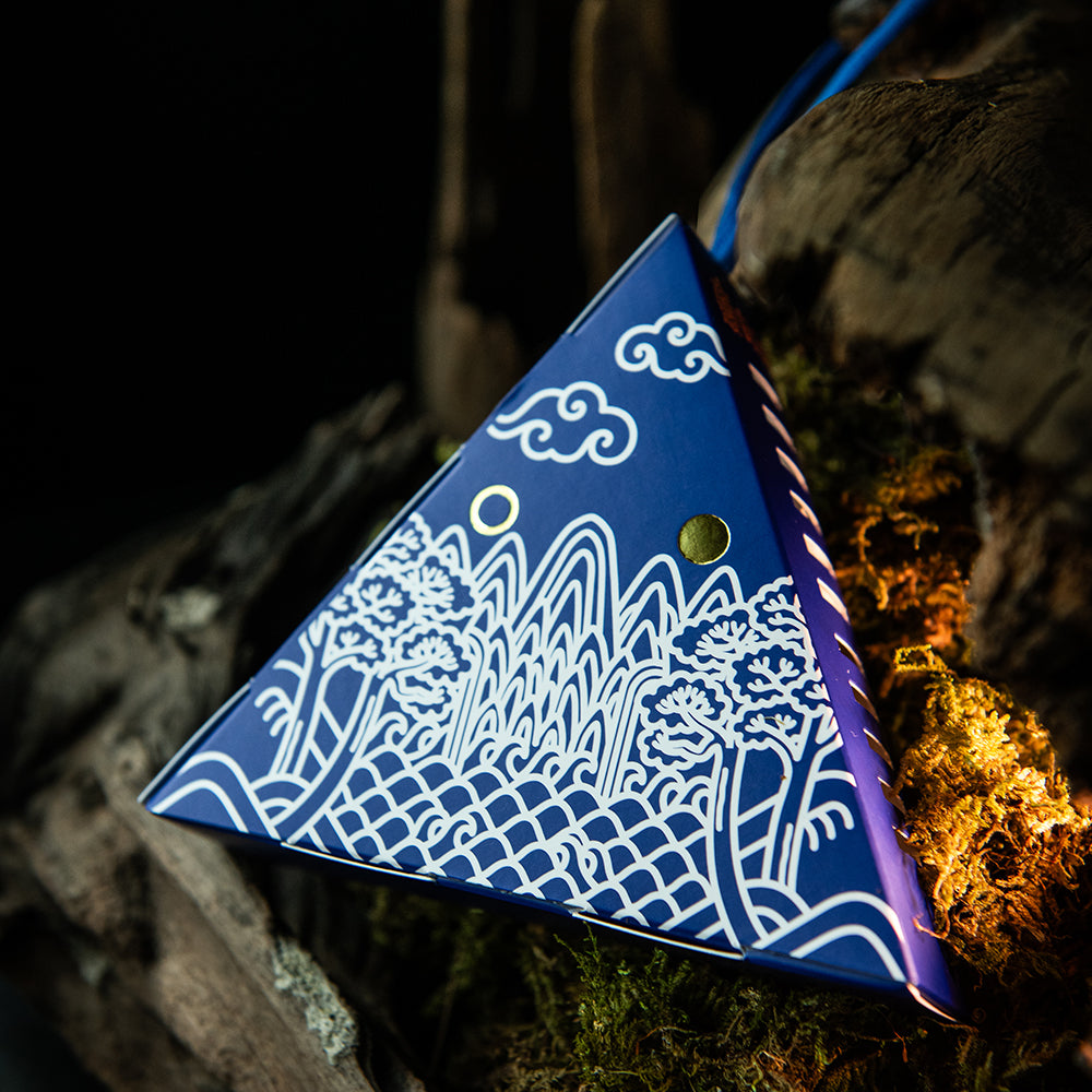 Luxury Korean scented sachet – Irwolobongdo design, blue color, made in Korea by GLEAF