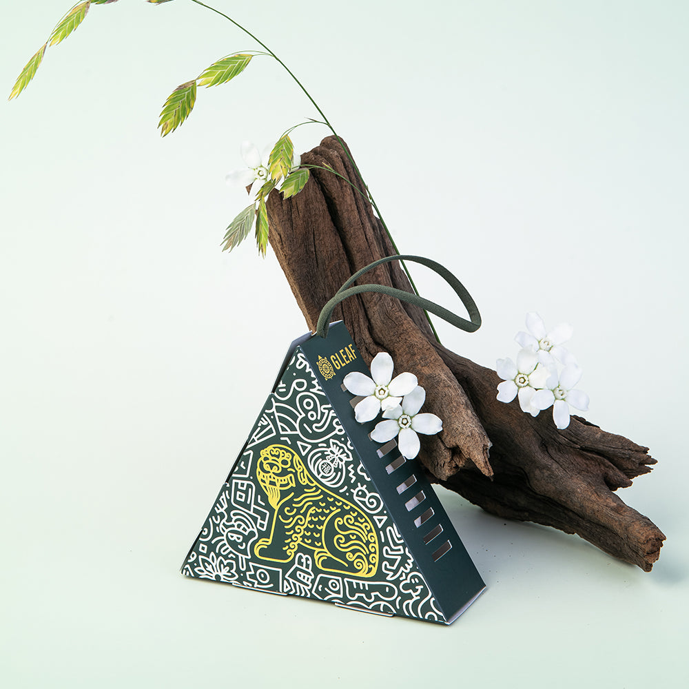 Handcrafted Korean guardian symbol sachet – Haetae design with floral aroma