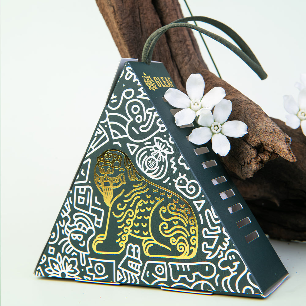Handcrafted Korean guardian symbol sachet – Haetae design with floral aroma