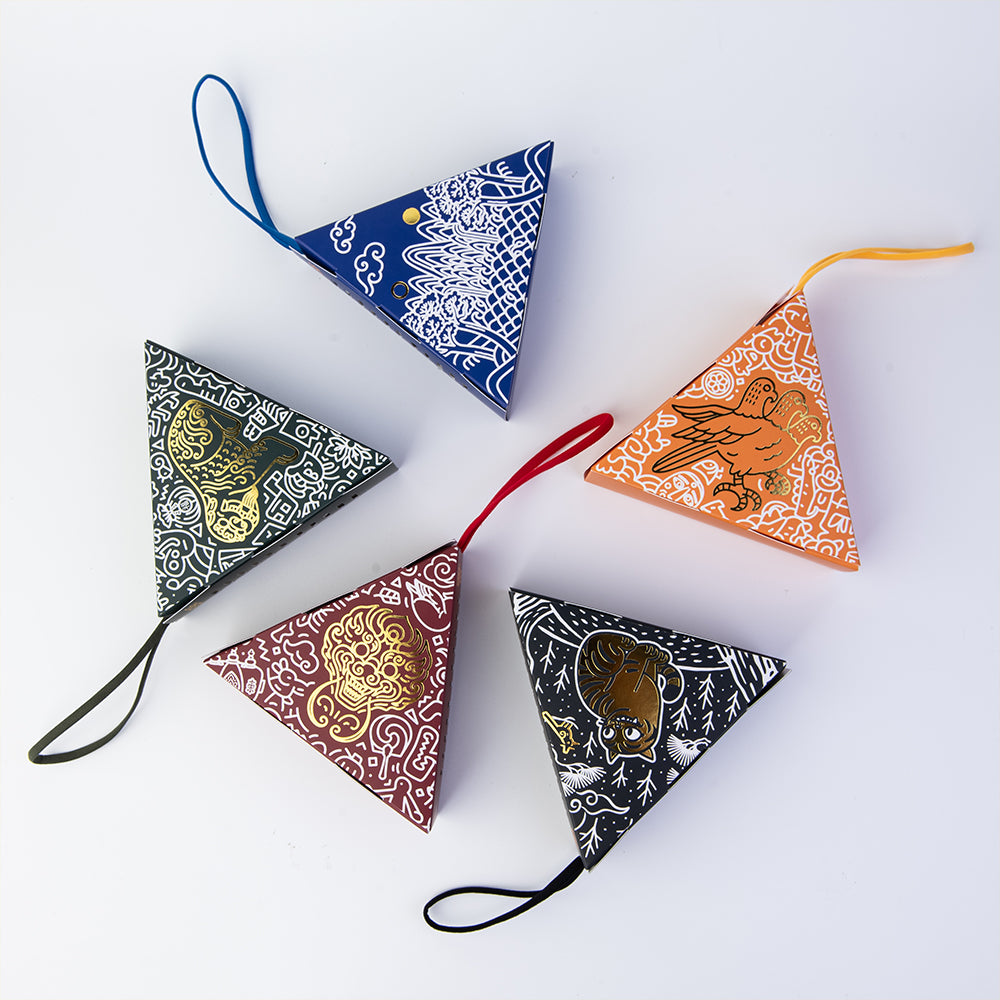 Luxury Korean scented sachet – eagle symbol, orange design, made in Korea by GLEAF